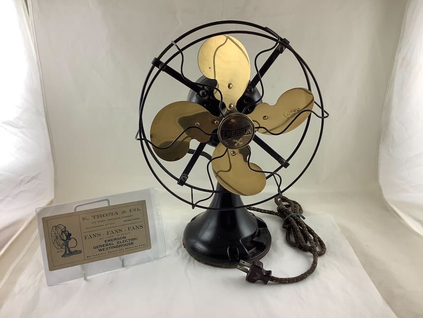 1920&rsquo;s Emerson Type 29645 Table Top Electric Oscillating Fan