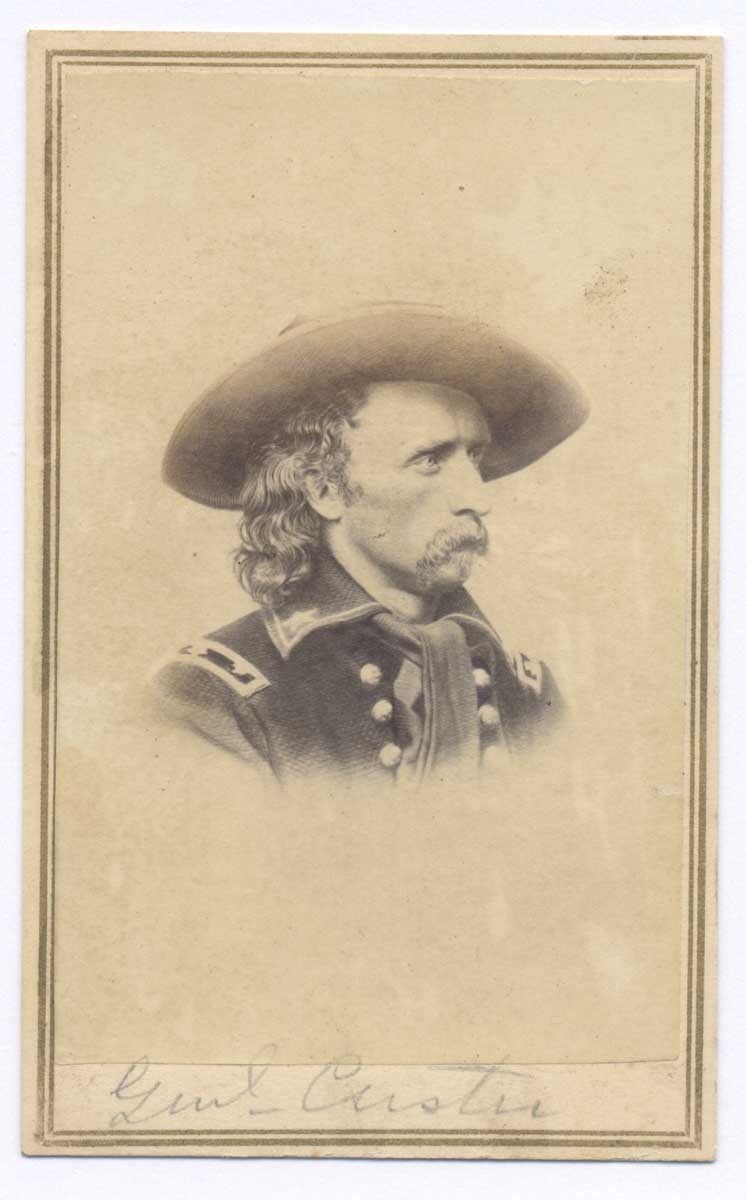 1860&rsquo;s General George A. Custer Civil War Brady CDV Photo
