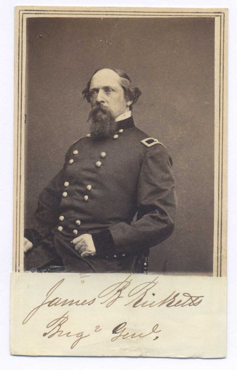 General James B. Ricketts Signed Civil War CDV Photo