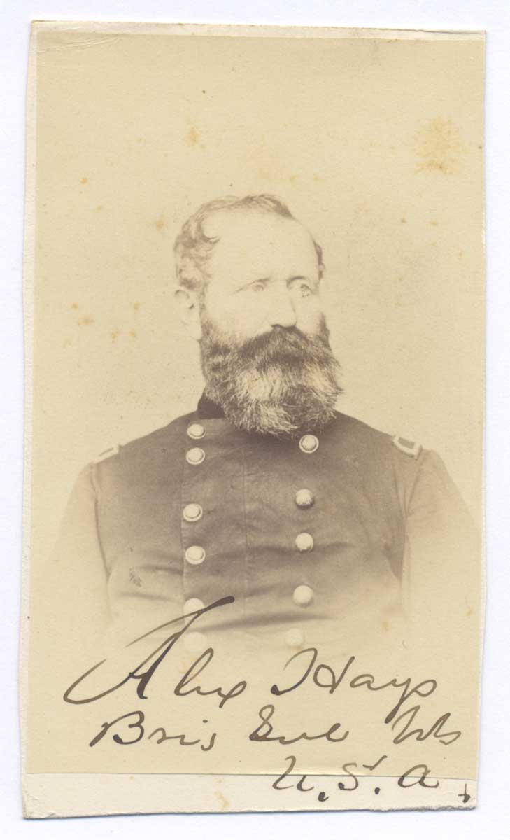 General Alexander Hays Signed Civil War CDV Photo