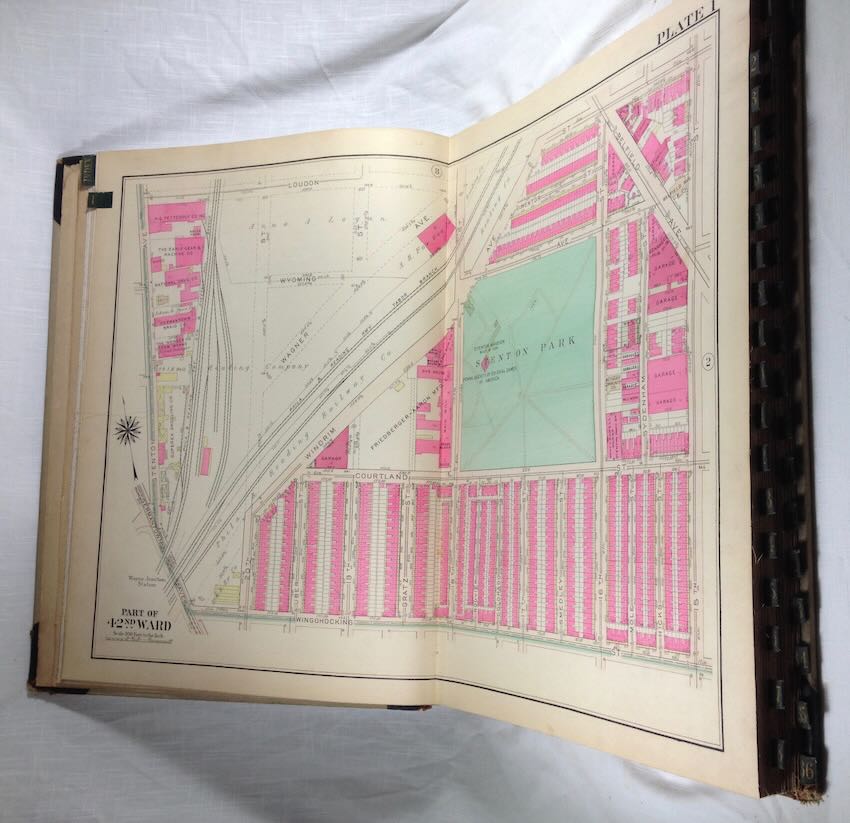 ATLAS OF PHILADELPHIA 42nd WARD, G. W. BROMLEY, 1923, FOLIO