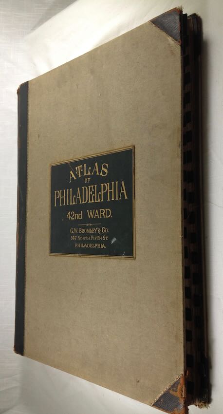 ATLAS OF PHILADELPHIA 42nd WARD, G. W. BROMLEY, 1923, FOLIO